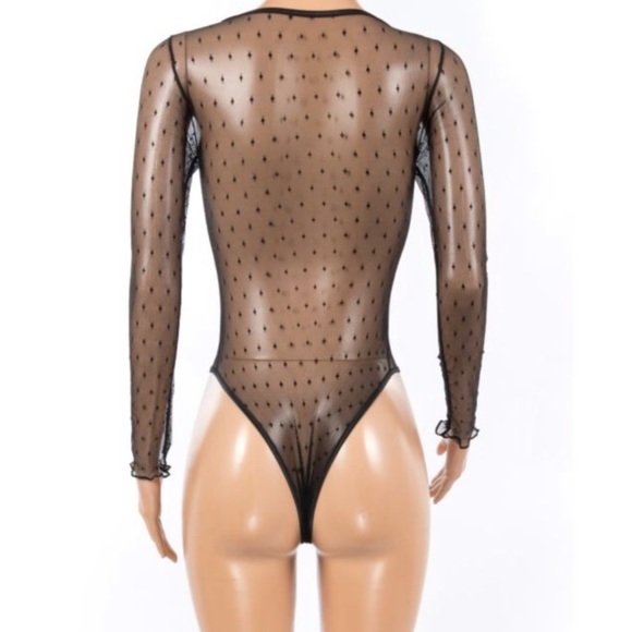 Super sexy black mesh - bodysuit - Picture 3 of 4